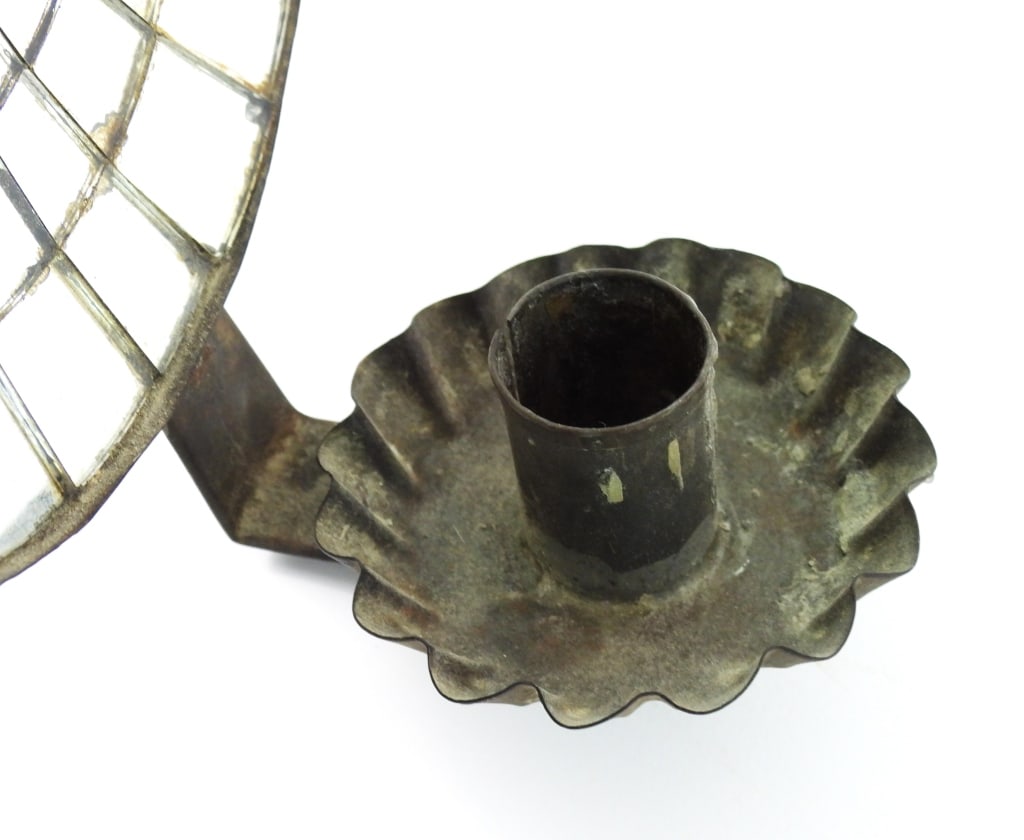 Antique PR. Sipder Web Pattern Mica Sconces - 7
