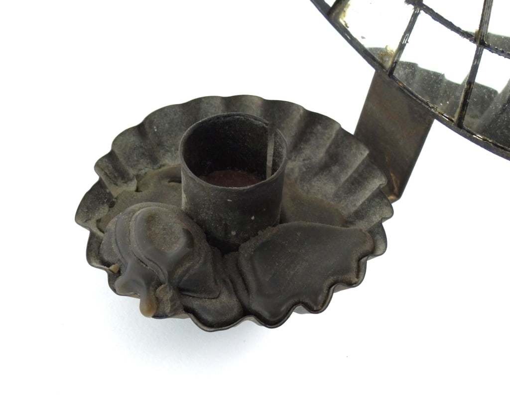 Antique PR. Sipder Web Pattern Mica Sconces - 8