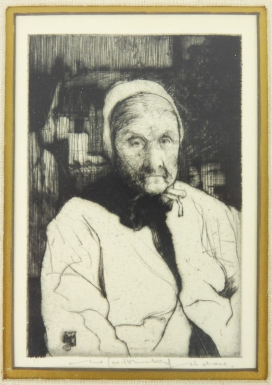 William Lee Hankey Framed Etching - 2