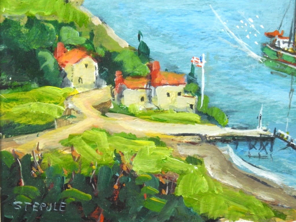 Signed Charles Stepule Landscape Painting - 6