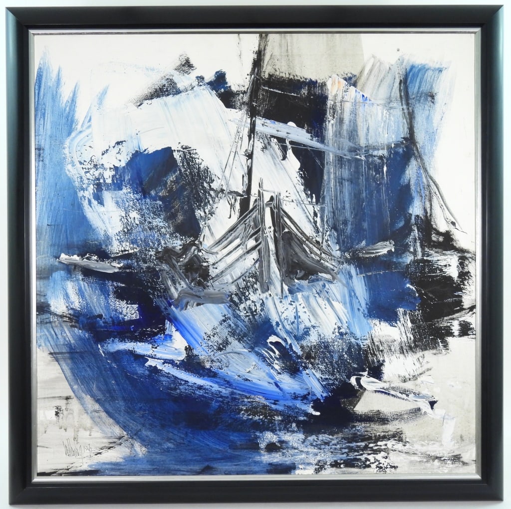 Lg. Gino Hollander Framed O/C Painting (1 of 5)