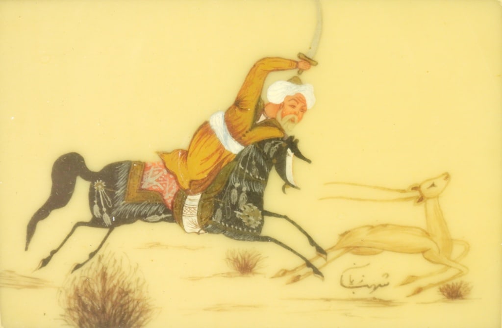 Persian Miniature Bone Painting - 2
