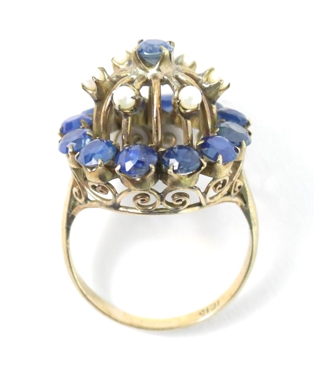 Womens Custom Made 14K Gold Ring - 2