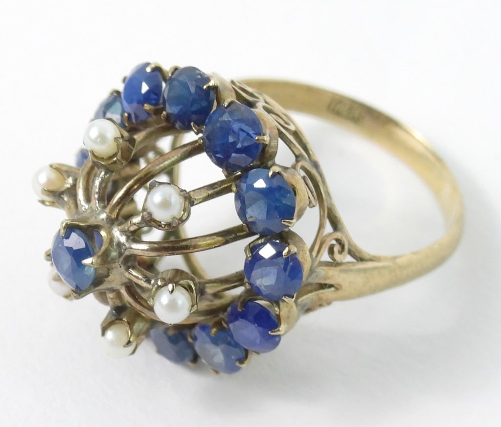 Womens Custom Made 14K Gold Ring - 3