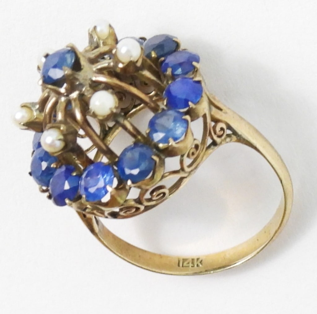 Womens Custom Made 14K Gold Ring - 6