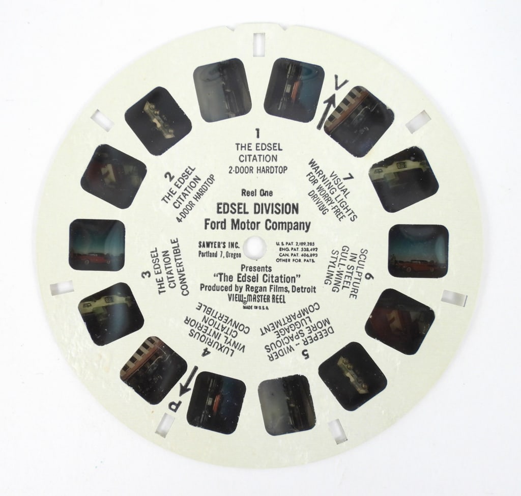 1957 Ford Edsel Promotion View Master Set - 3
