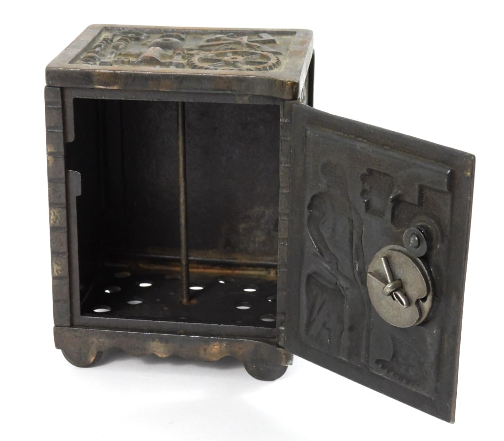 Two Cast Iron Safe Banks - 4