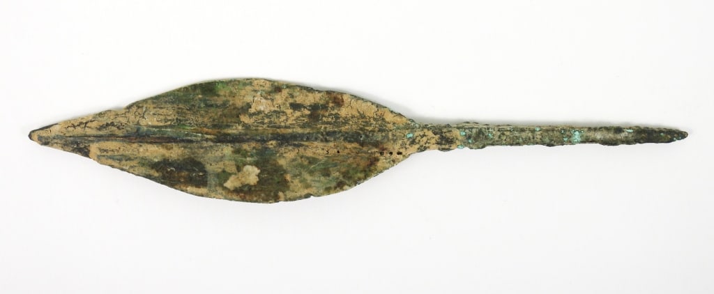 2 Ancient Mid Rib Bronze Points - 5