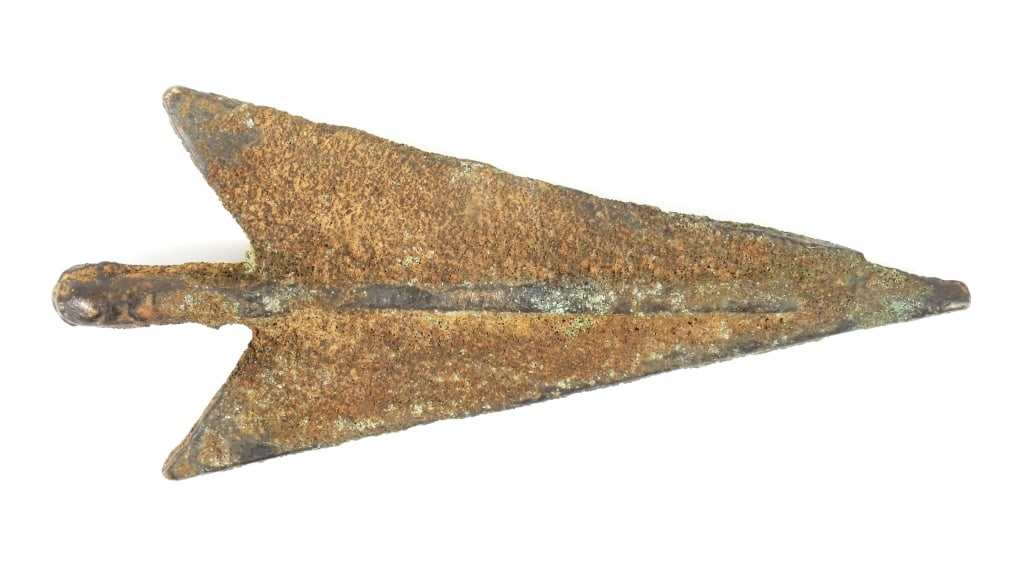 2 Large Heavy Bronze Age Points - 5
