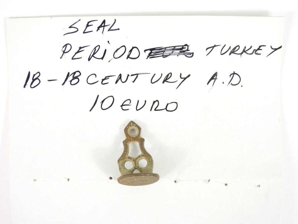 3 Ancient Bronze Seals - 4