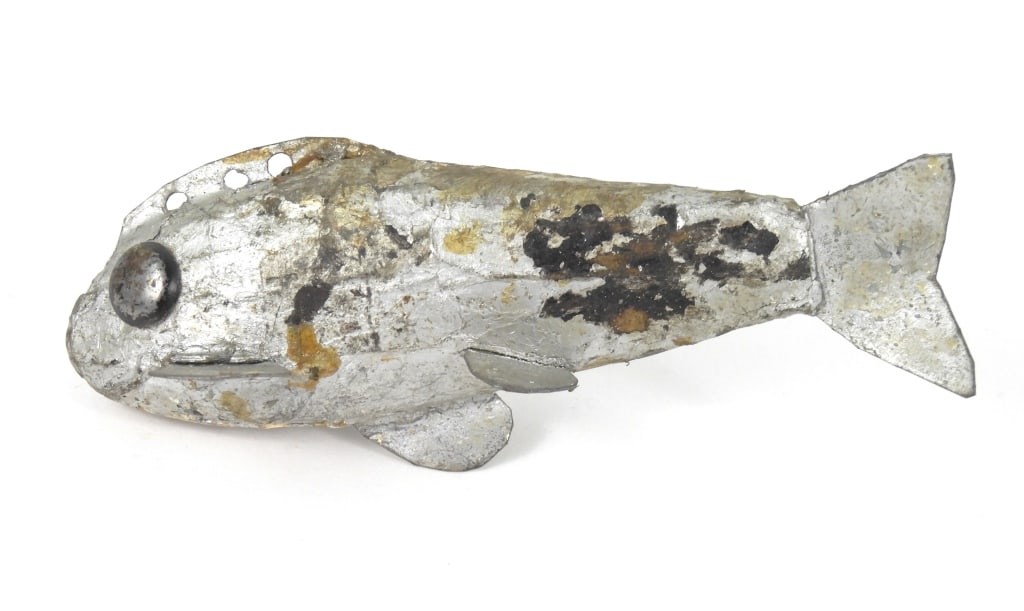 Antique Silver Color Fish Decoy (1 of 5)
