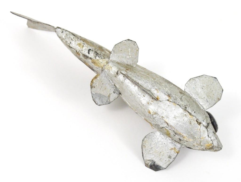Antique Silver Color Fish Decoy - 5