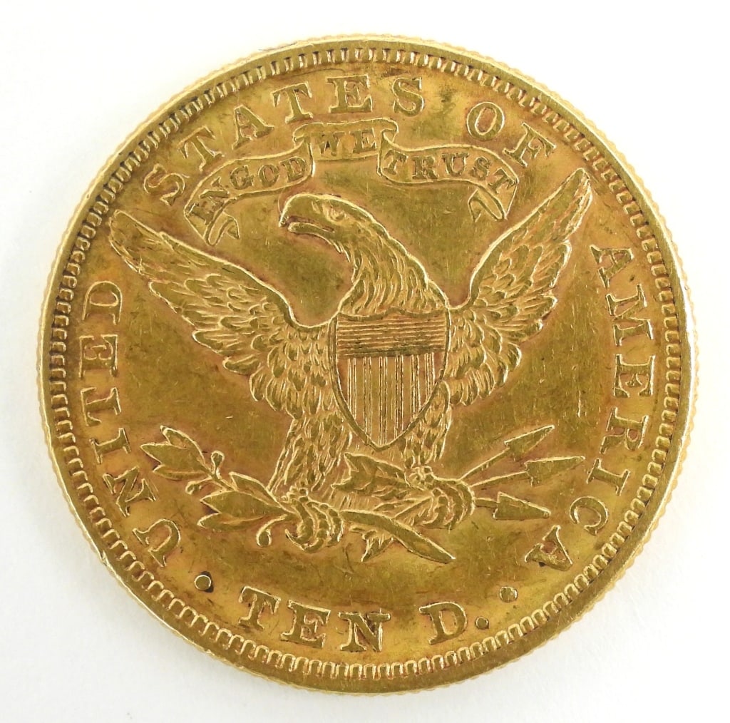 1880 U.S. Gold $10 Liberty Head Eagle - 2