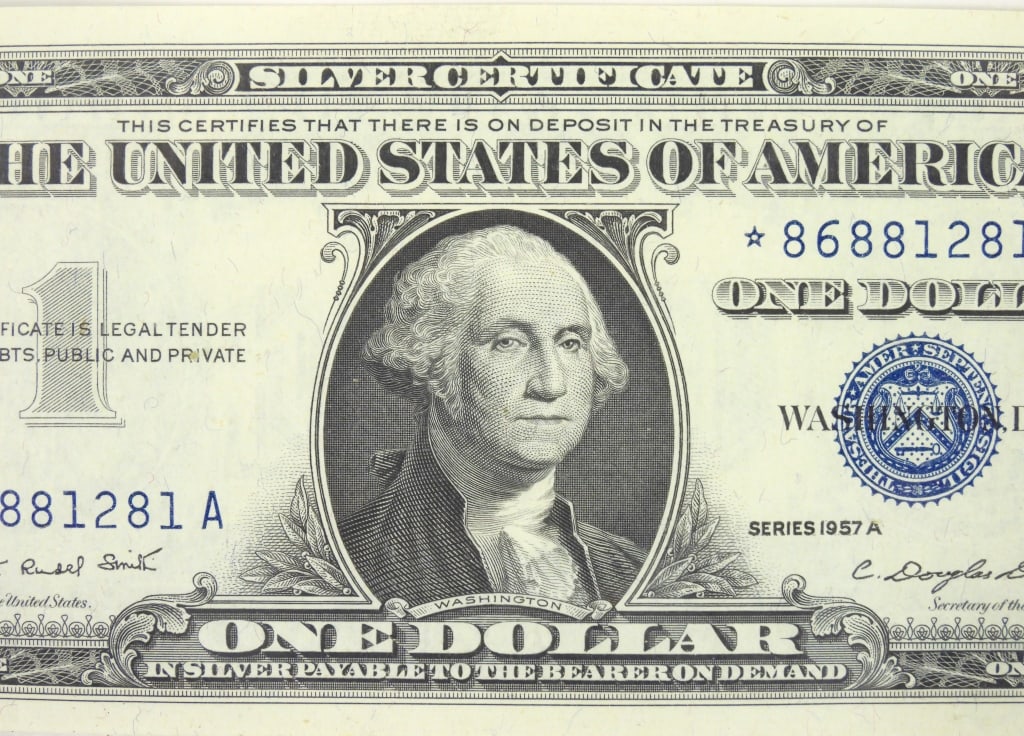 1957A $1 Silver Certificate U.S. Note - 3