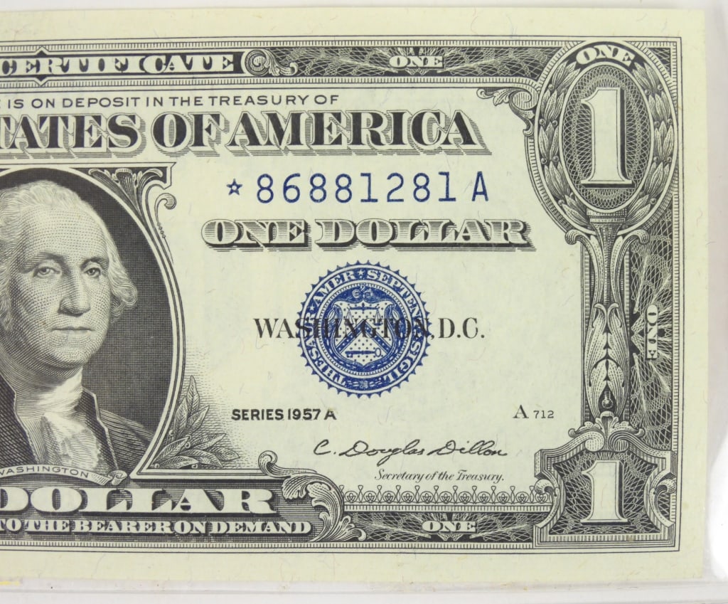 1957A $1 Silver Certificate U.S. Note - 4