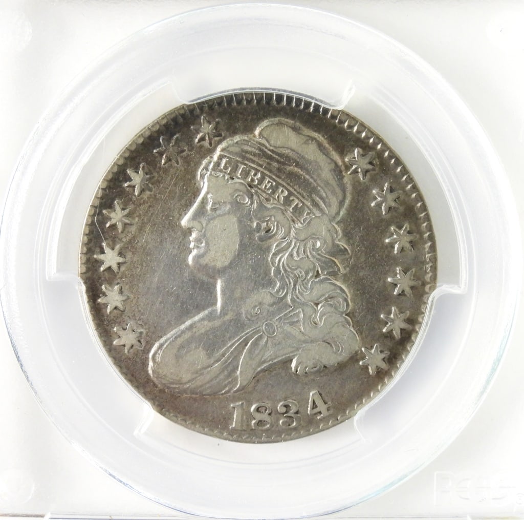 1834 Capped Bust Large Date Silver Half Dollar - 2