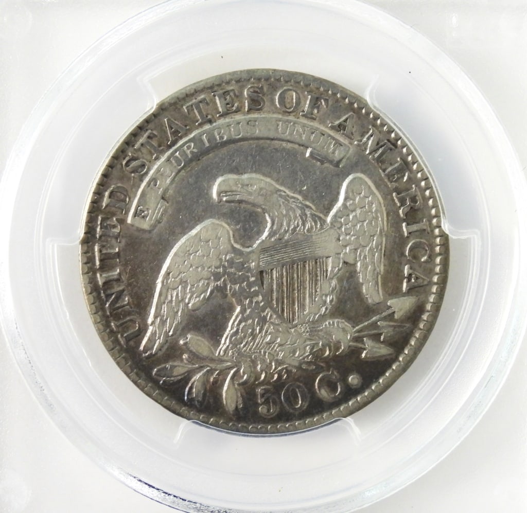 1834 Capped Bust Large Date Silver Half Dollar - 4