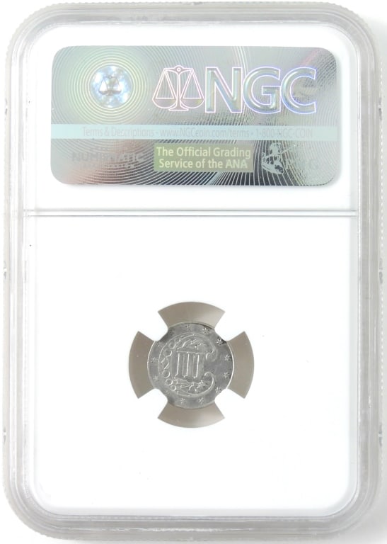 1861 Silver 3 Cent Piece Trime - 3