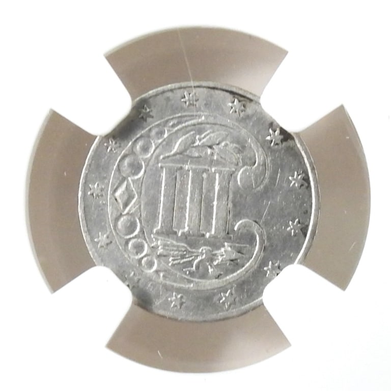 1861 Silver 3 Cent Piece Trime - 4