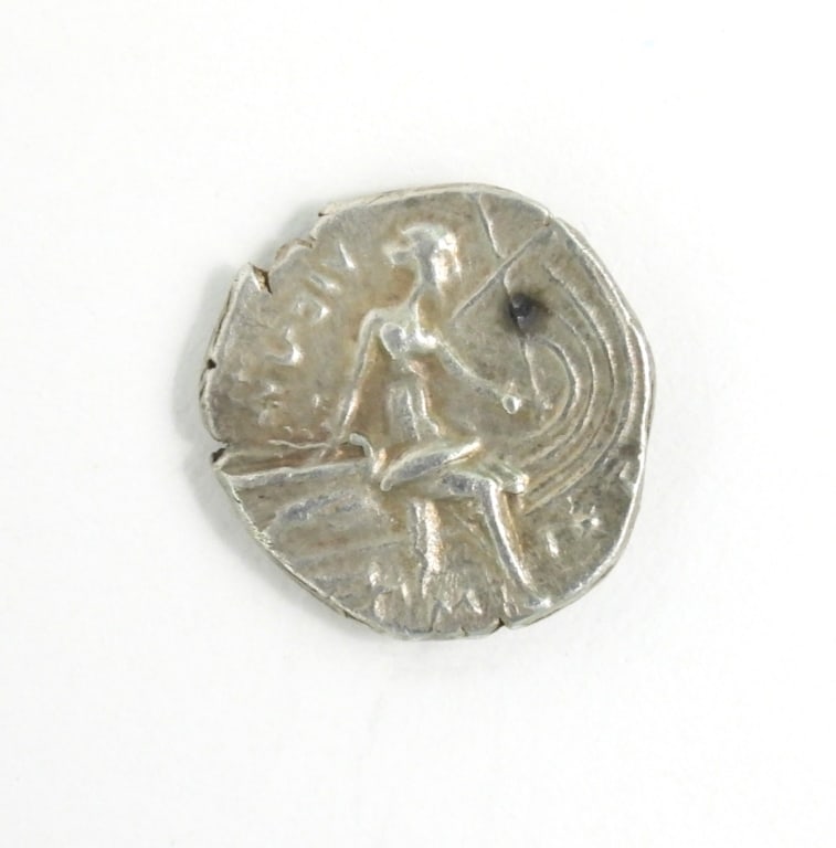 Silver Euboea Histiaia Tetrobol Coin - 2