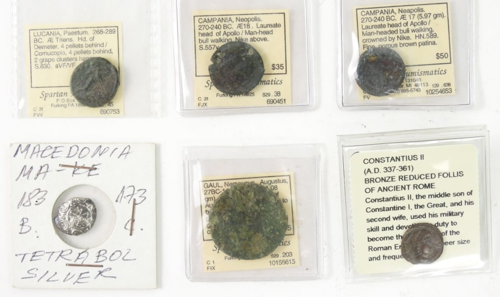 Group of 6 Mixed Ancient Coins (1 of 9)