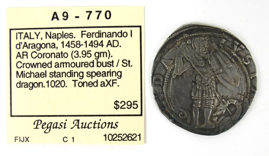 Silver Naples Coronato Coin - 2