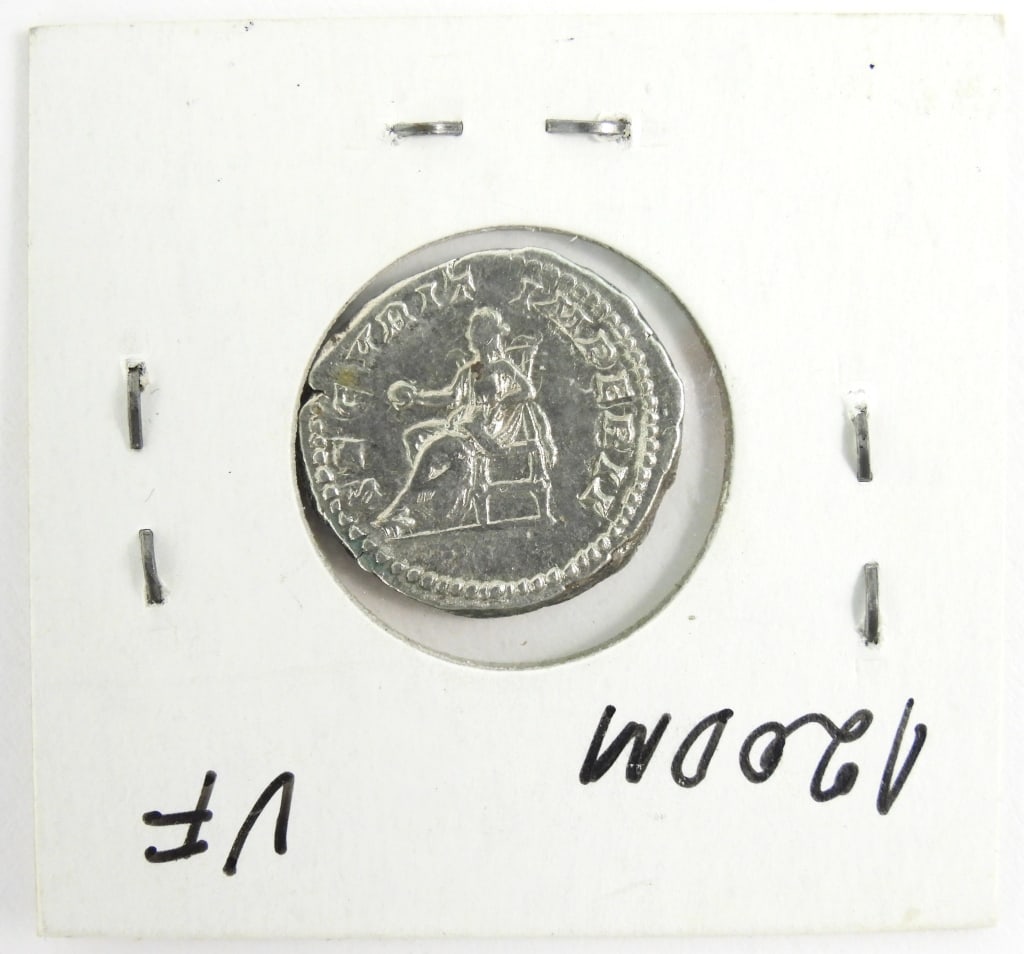 Silver Roman Geta as Caesar Denarius Coin - 2