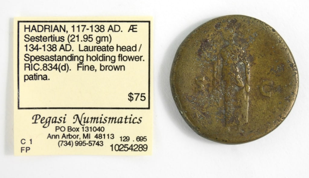 Bronze Roman Sestertius Coin - 2