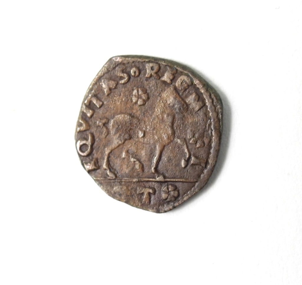 Roman Bronze Cavallo Coin - 4