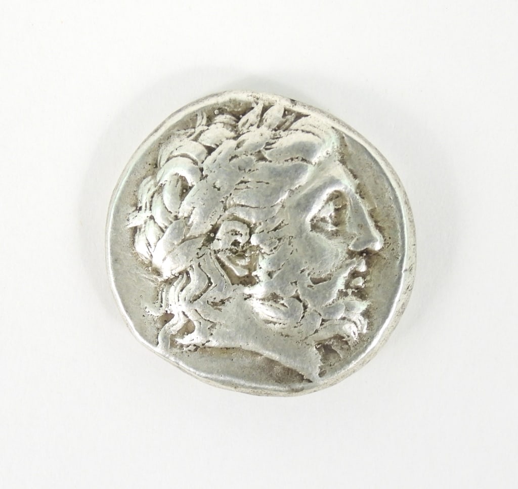 Silver Roman Macedon Phillip II Zues Coin (1 of 2)