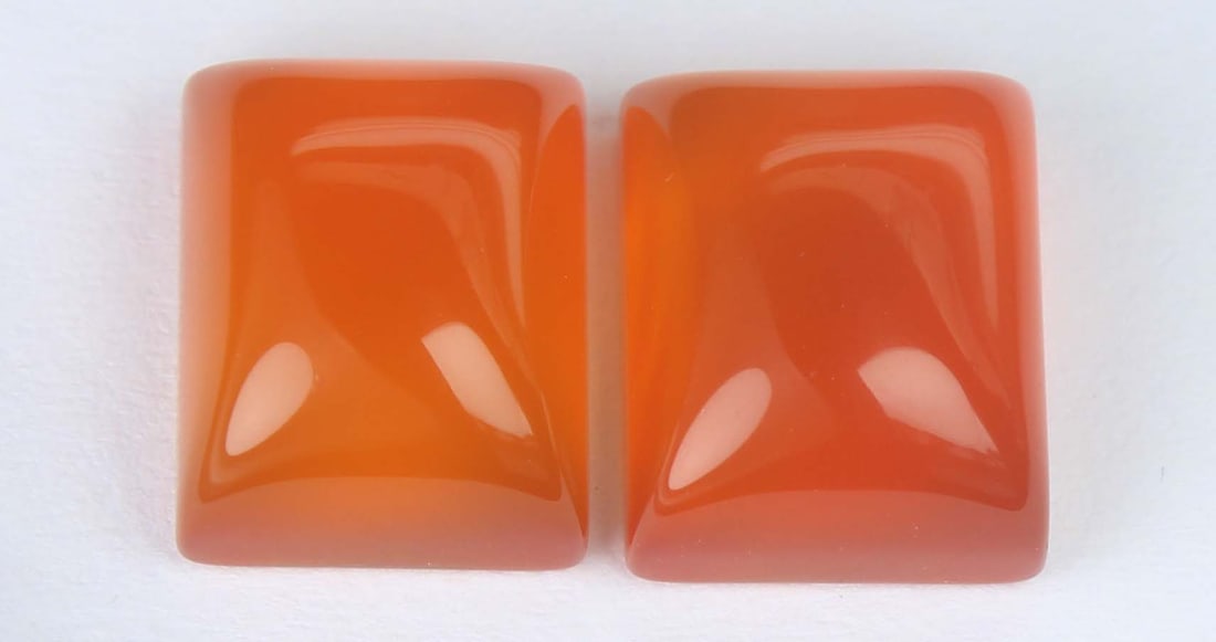 Fabulous 8.34 Cts Natural Carnelian Pair (1 of 2)