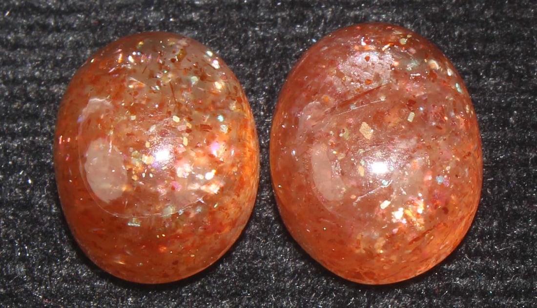 Wonderful 7.33 Cts Natural Sunstone Set (1 of 2)