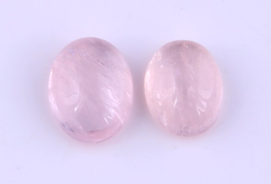 Beautiful " Natural Morganite " 3.16 cts Natural Morganite Lot: Gemstone : Natural Morganite Shape and Cut : Oval Cabochon Weight : 3.16 caratsMeasurements : 9x7 mm, 8.17x6.39x3.74 mm Color : Peach Number of Stone : 2 Transparency : Transparent Treatment : No Trea