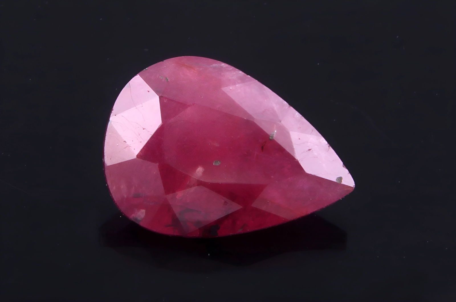 Magnificent " Natural Ruby " 2.02 Cts Pear Cut (1 of 5)