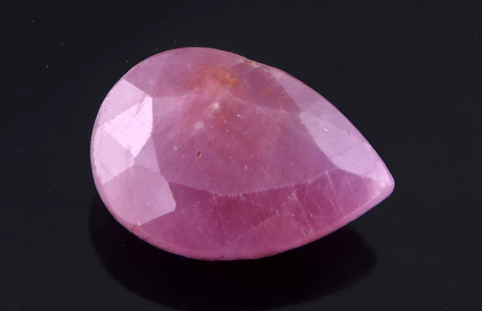 Magnificent " Natural Unheated Ruby " 6.53 Cts Pear Cut (1 of 5)