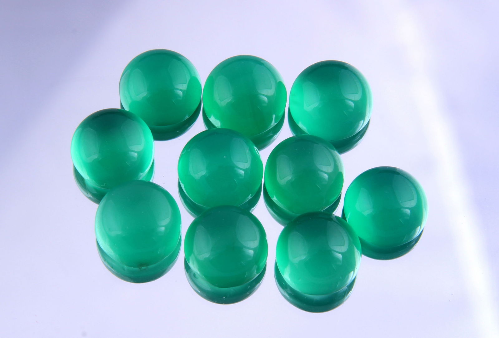 Marvellous " Green Onyx " 14.06 Cts Natural Onyx Set (1 of 4)