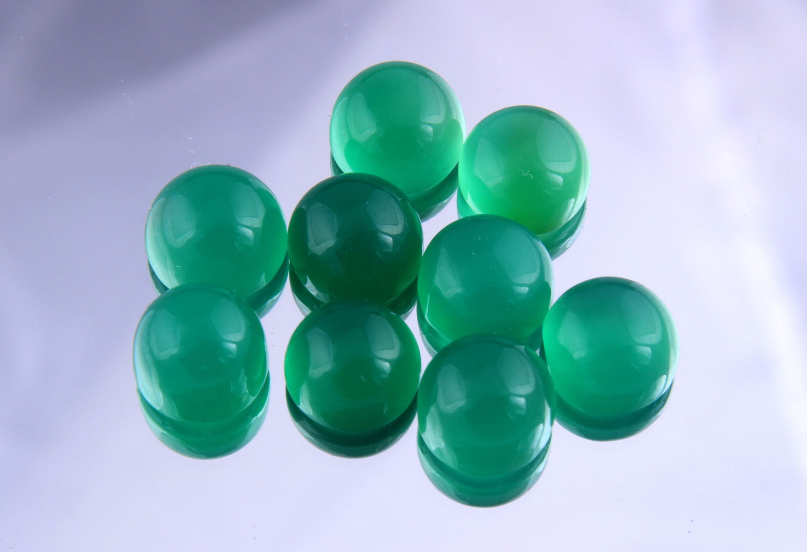 Marvellous " Green Onyx " 15.70 Cts Natural Onyx Set (1 of 4)