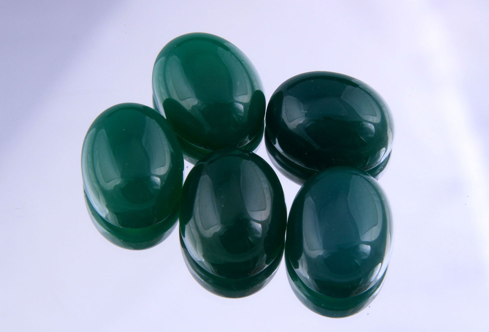 Marvellous " Green Onyx " 14.75 Cts Natural Onyx Set (1 of 4)