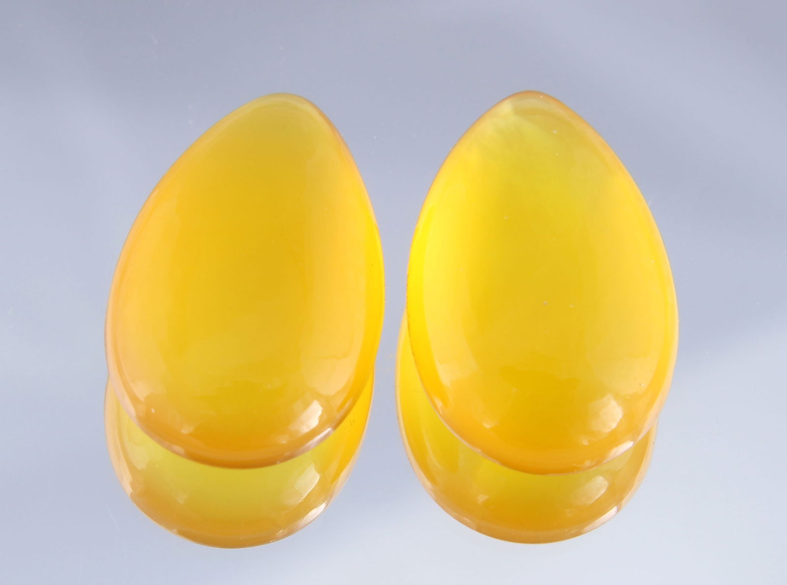 Beautiful 18.90 Cts Natural Yellow Onyx Set (1 of 3)