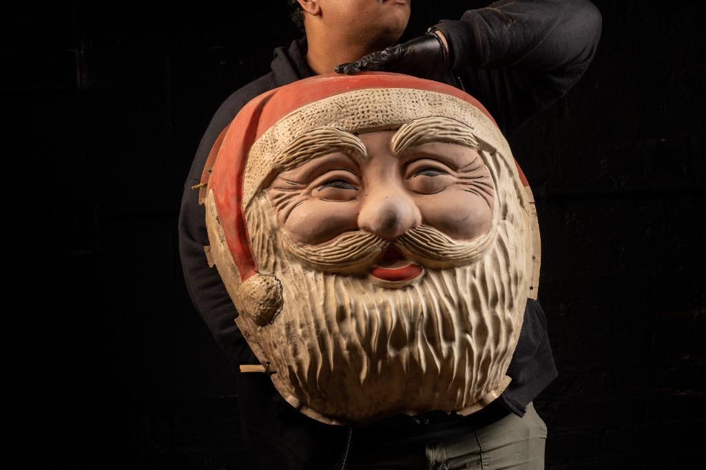 c. 1940 Molded Santa Head Store Display (1 of 6)