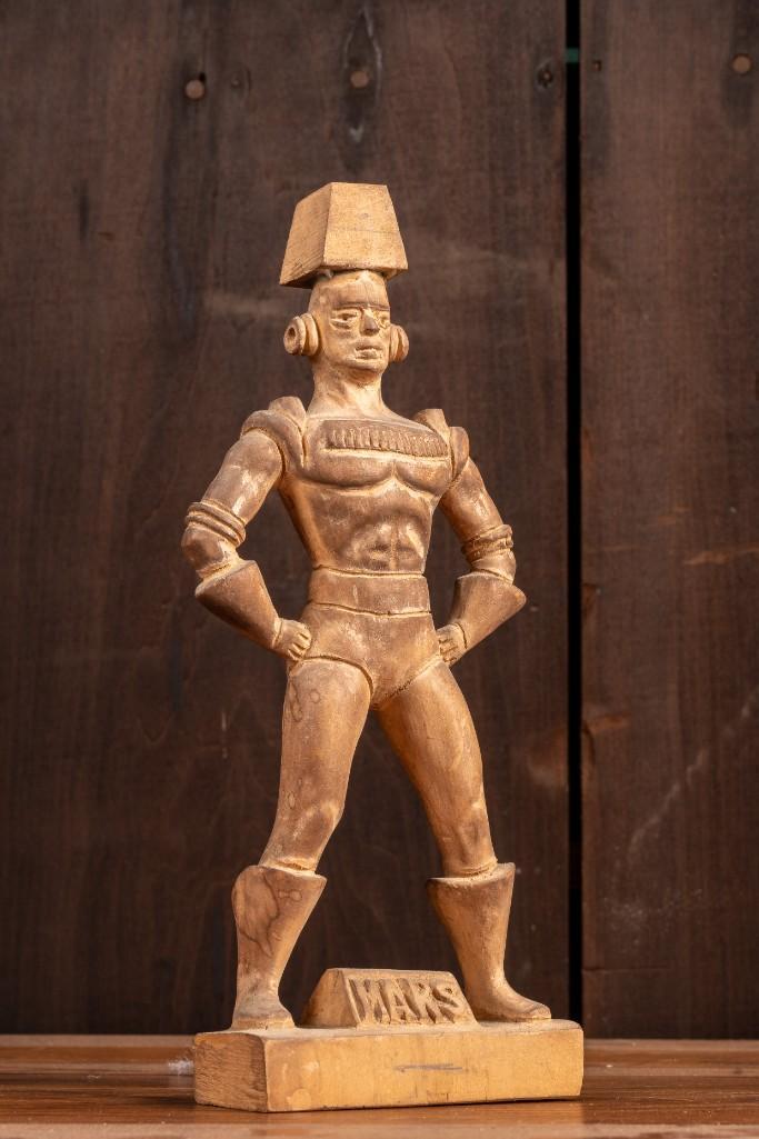Vintage Carved Wooden Man From Mars (1 of 6)