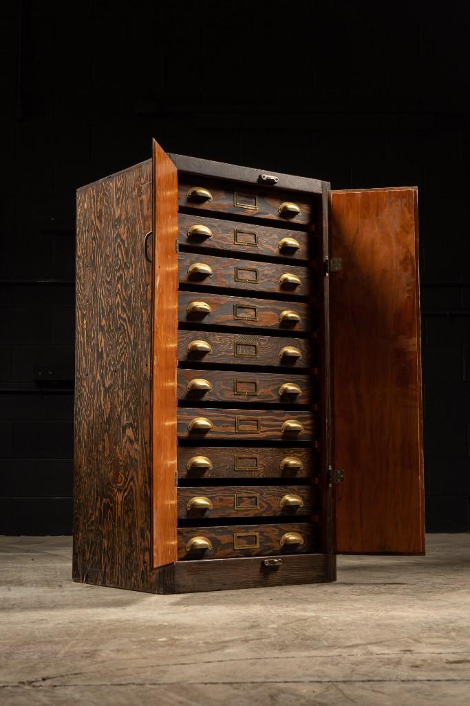 Early 20th Century Pine Specimen Cabinet (1 of 10)