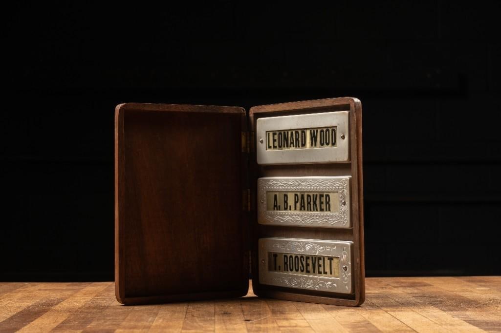 Vintage Funeral Home Nameplate Salesman Sample (1 of 3)