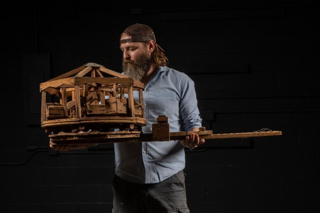 Early American Wooden Carousel Whirligig (1 of 7)