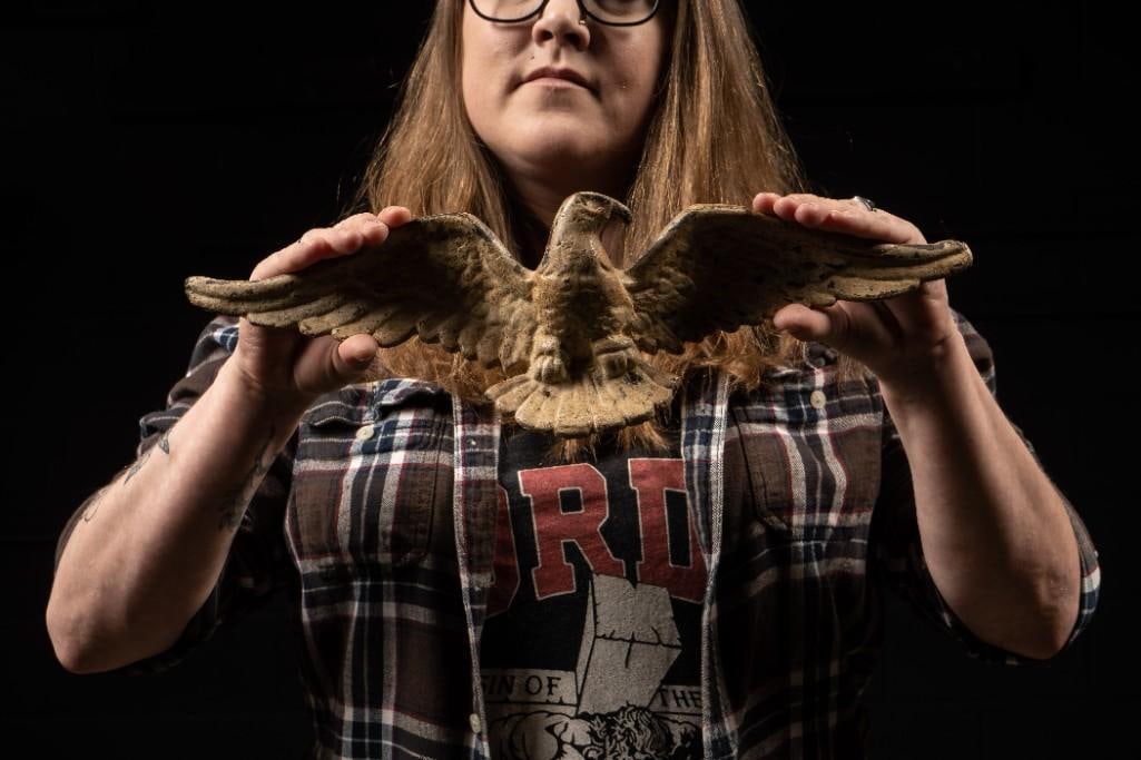 Cast Metal Decorative Eagle Plaque (1 of 3)