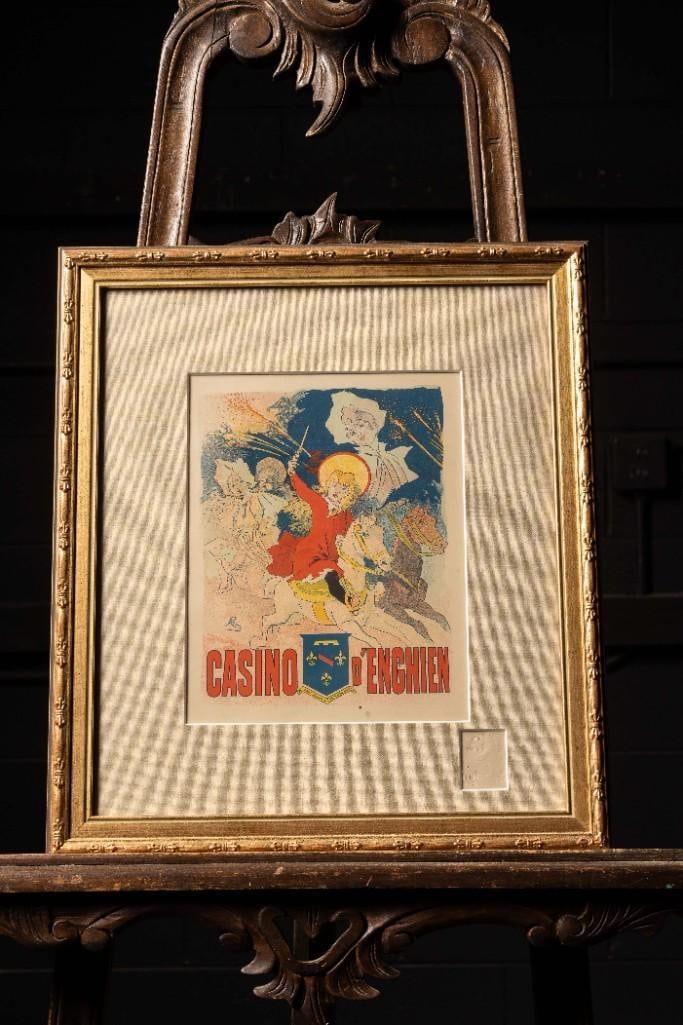 Les Maîtres de l'Affiche - Casino D'Enghien: **For an in-house shipping quote, please reach out to us at rockauctiongallery@gmail.com** Artist: Jules ChÃ©ret (1836-1932) Title: Casino D'Enghien Series Number: #129 Cheret Medium: Lithograph Dat