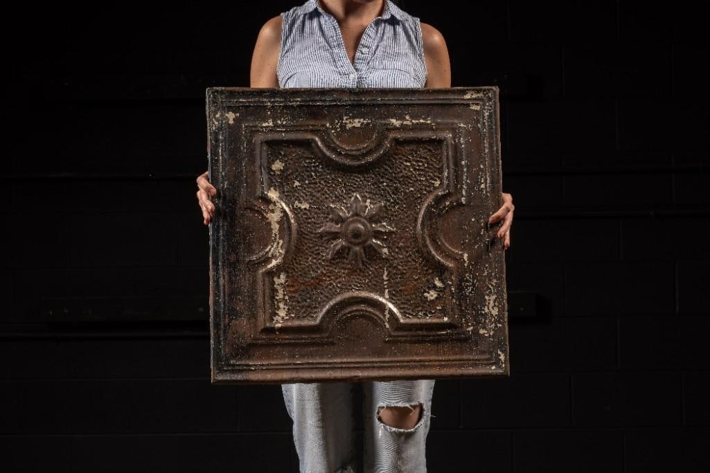 c. 1908 Deco Ceiling Tile (1 of 3)