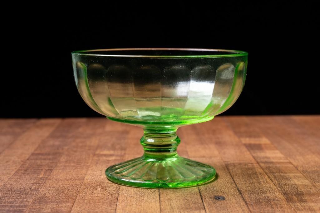 Uranium Glass Candy Dish (1 of 5)