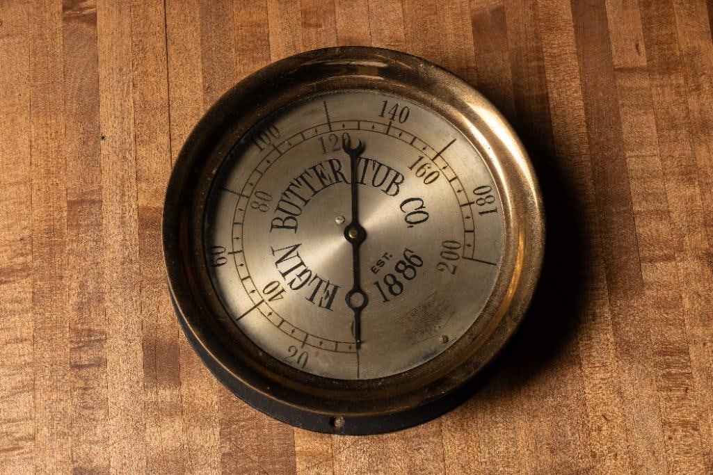Large 1920s Elgin Butter Company Boiler Gauge (1 of 3)