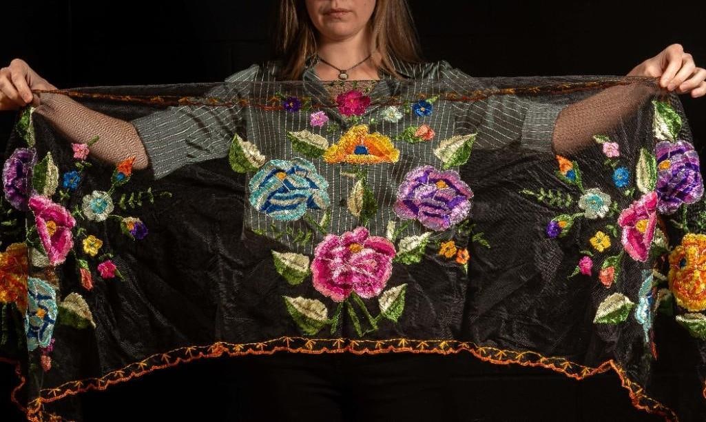 2 Hand Embroidered Mexican Textiles (1 of 4)